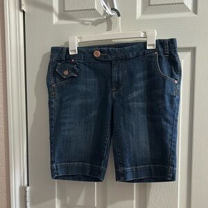 Ellemenno Pair Of Women’s Denim Dark Wash With Visible Stitching Details Sz 13